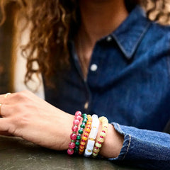 Darcy Semi-Precious Beaded Bracelet Set - Vibrant Multi