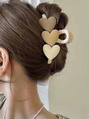 Heart Decor Large Hair Claw