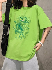Short-Sleeve Dragon Graphic Tee