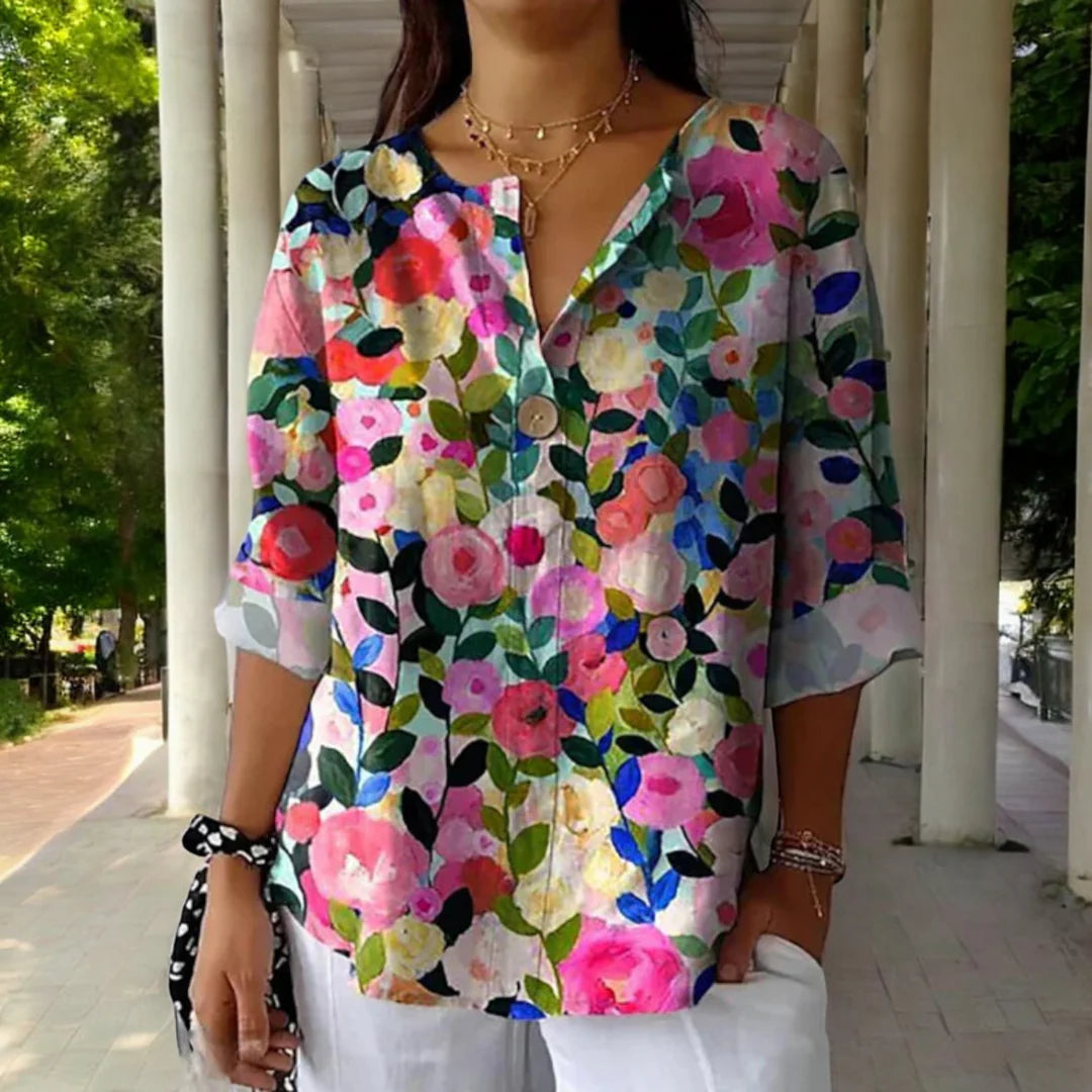 Lara - Blouse With Floral Print