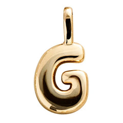 Bubble Letter Cluster Charm - G