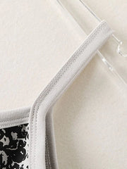 Skull Allover Print Crop Cami Top
