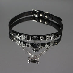Puppy Paw Cute Bone Choker