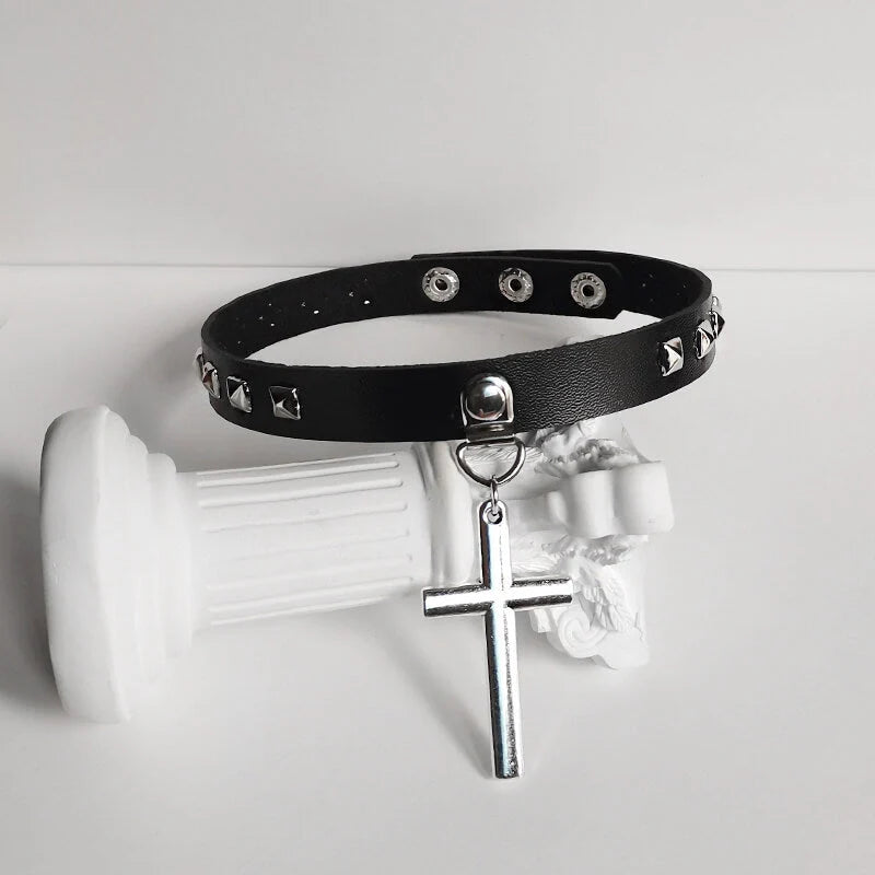 Vintage Cross Choker