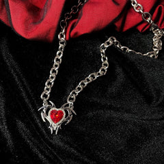 Ruby Heart Necklace
