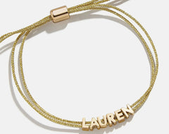 Custom Cord Bracelet - Gold