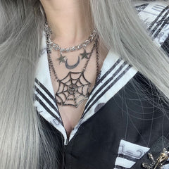 Stars Spider Web Necklace