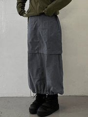 Vintage Long Cargo Skirt