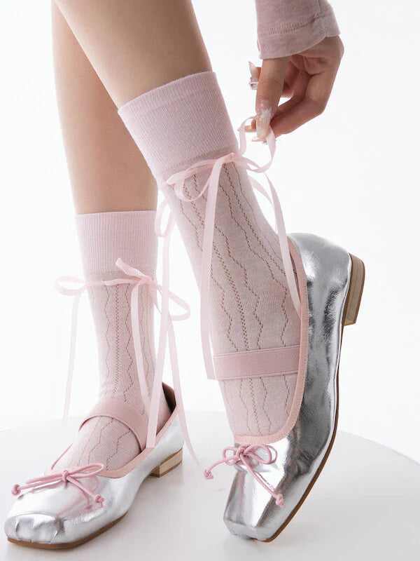Balletcore Ribbon Socks