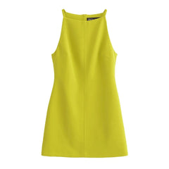 Halter Neckline Bodycon Mini Dress