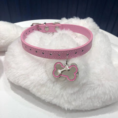 Cute Dog Bone Y2K Choker