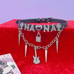 Nana Rivet Leather Punk Choker