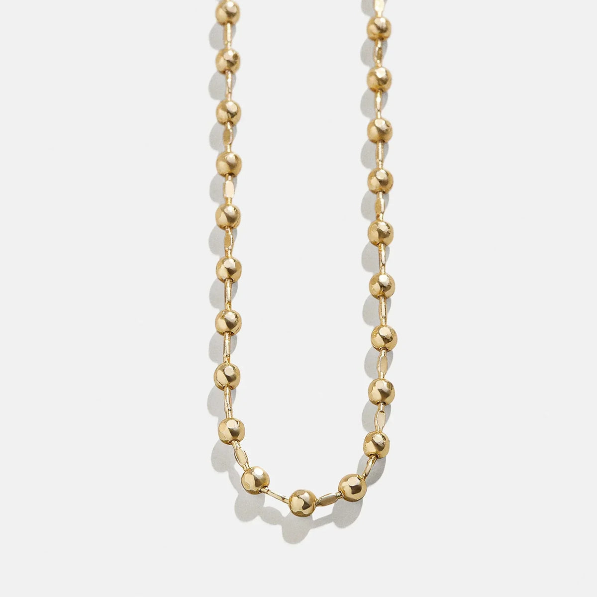 Cluster Charm Necklace Chain  - Gold Ball Chain