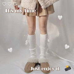 Kawaii Pompon Leg Warmer