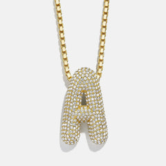 Bubble Initial Necklace