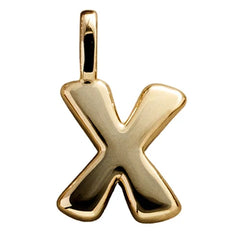 Bubble Letter Cluster Charm - X