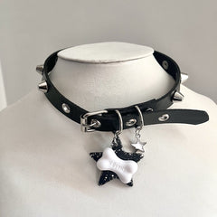 Gothic Star Dog Bone Choker