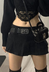 Denim Skate Mini Skirt