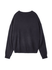 Vintage Skull Jacquard Pullover Sweater