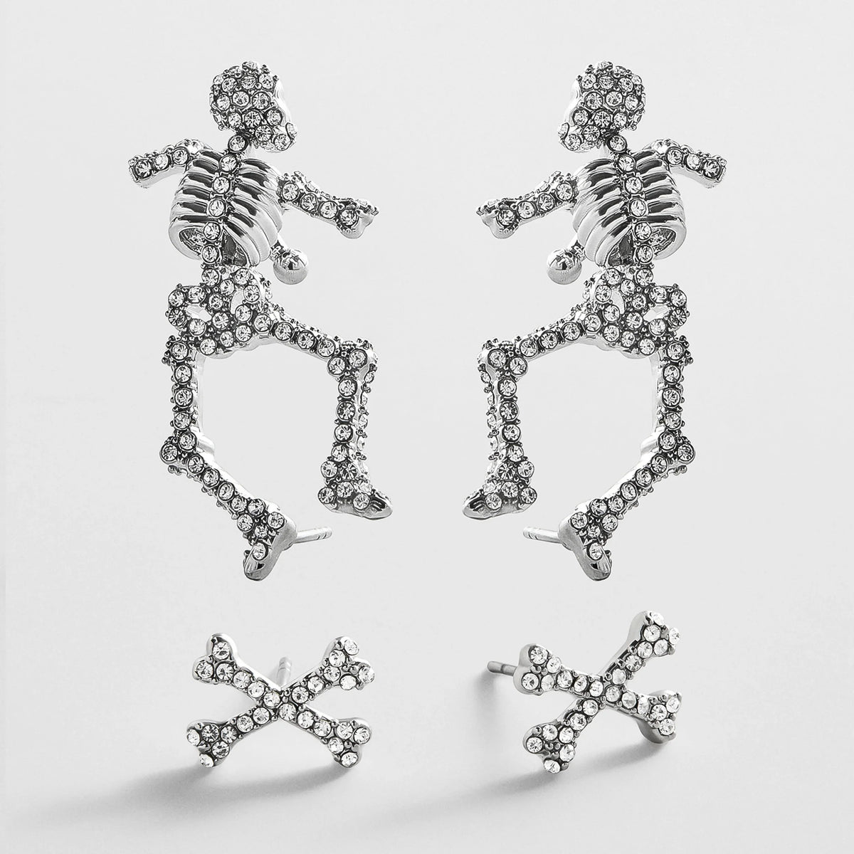 Bones & All Skeleton Earring Set