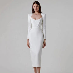 Elegant Bodycon Midi Dress