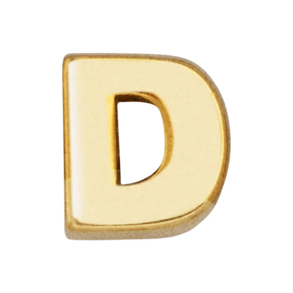 Classic Initial Bead - D