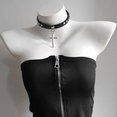Vintage Cross Choker