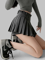 Spicy Pleated Mini Skirt