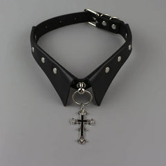 Darkness Collar Cross Choker