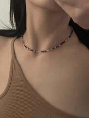 2Pcs Y2K Beaded Necklace
