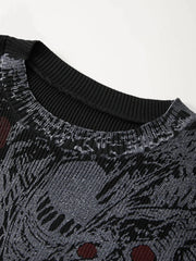 Men'S Evil Force Jacquard Pullover Sweater