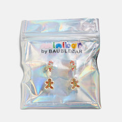 Candy Cane Lane Kids' Earring Set - Brown