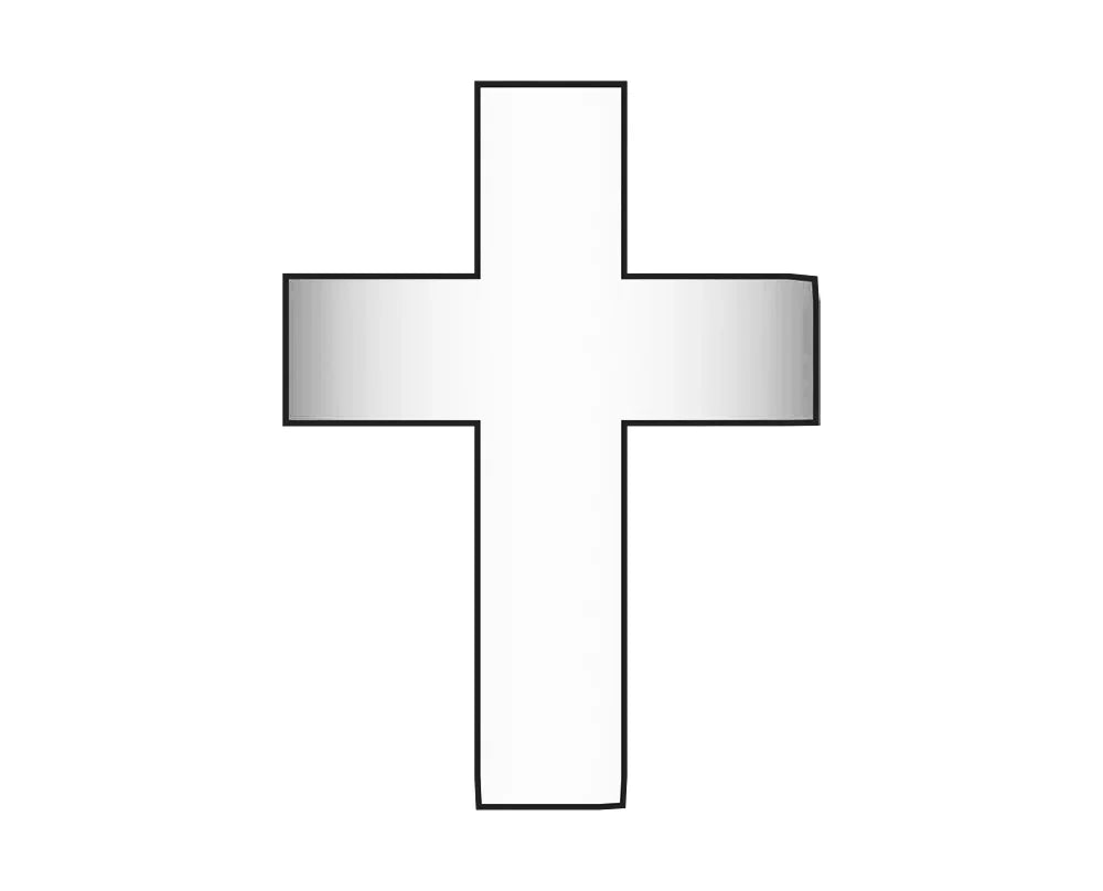 Cross Icon - Silver