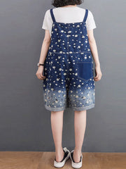 You'Re Destiny Printed Romper Short Dungarees