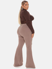 High-Waisted Bell-Bottoms Jeans