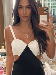 Hollow Out Sleeveless Bodycon Maxi Dress