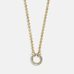 Cluster Charm Necklace Chain - Ball Chain & Charm Ring