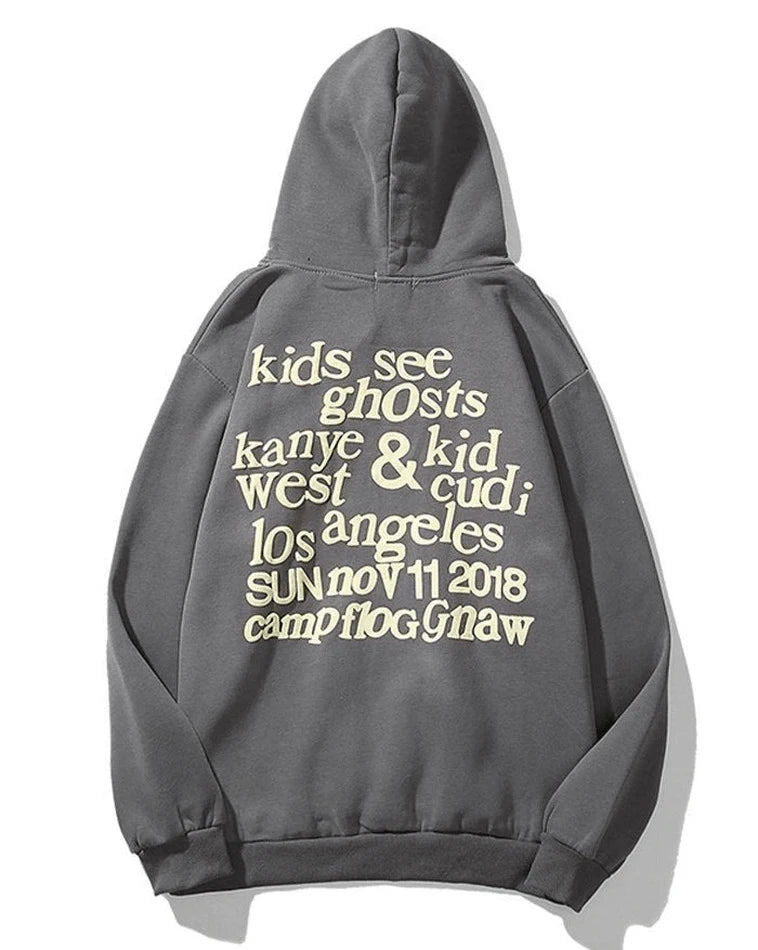 Men'S Graffiti Letter Print Hoodie