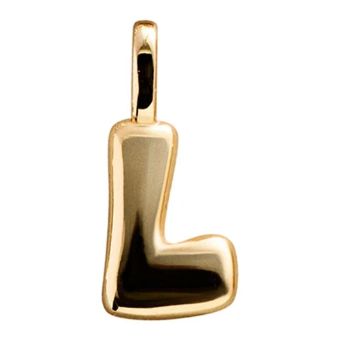 Bubble Letter Cluster Charm - L