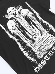 Skull Print Short Sleeved Tee