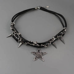 Gothic Star Skull Alt Choker