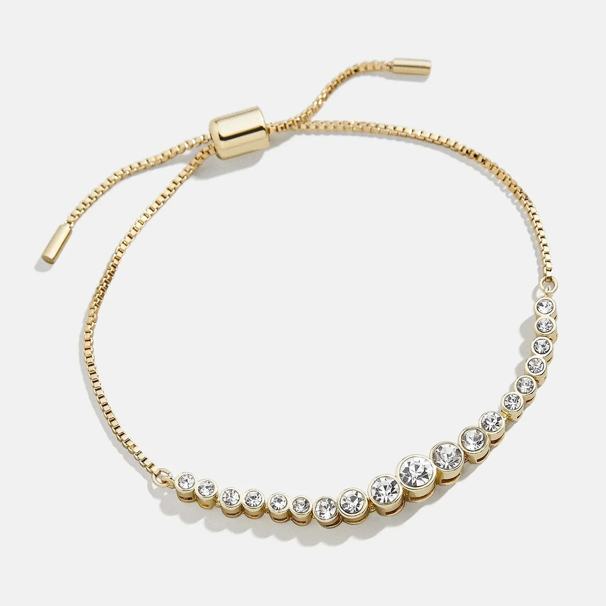Daphne Pull Tie Bracelet - Gold/Pavé