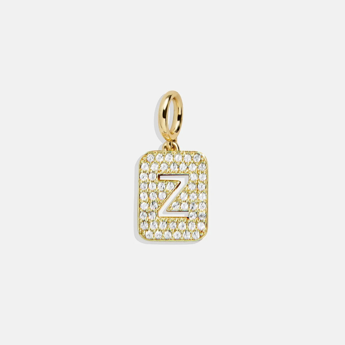 Block Pavé Initial Cluster Charm - Z