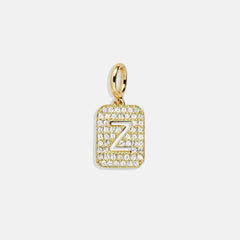Block Pavé Initial Cluster Charm - Z