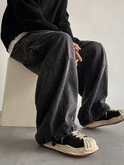 Men'S Vintage Loose Cargo Jeans