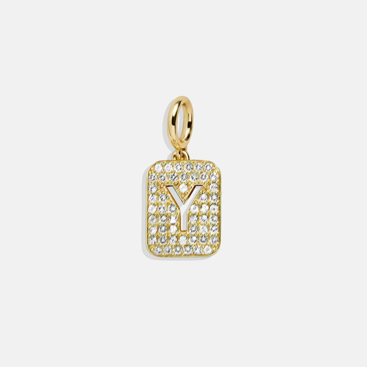 Block Pavé Initial Cluster Charm - Y