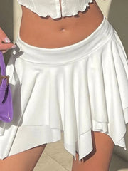 Two-Way Irregular Mini Skirt