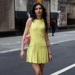High Waisted Knitted Mini Dress