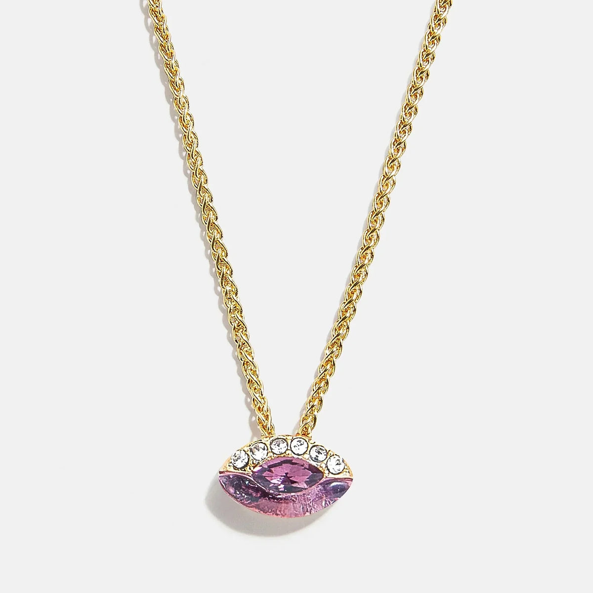 Clove Semi-Precious Birthstone Necklace - Amethyst