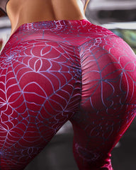 Spider Web Print Active Legging